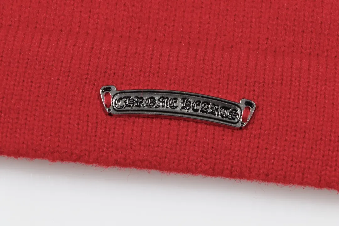 P320 Chrome Hearts Chrome Hearts Cross Leather Hardware Embroidered Crew Neck Sweater Color: Red Brown Black Size: S M L XL XXL